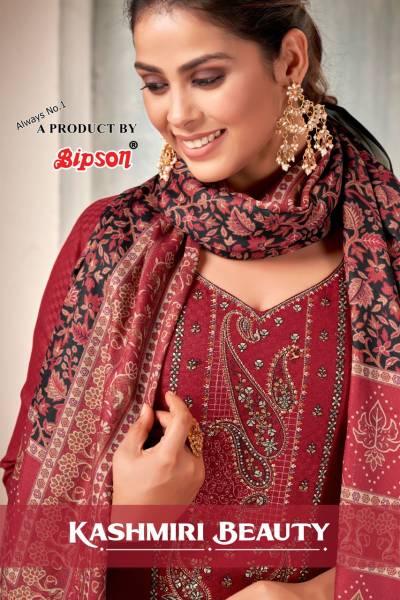 Kashmiri Beauty By Bipson Pashmina Embroidered Winter Salwar Kameez Collection